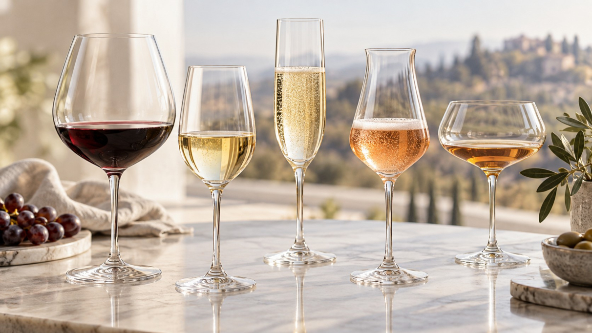  ¿Por qué unas copas de vino tienen formas diferentes?
